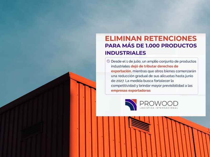 Eliminan retenciones para más de 1000 productos industriales