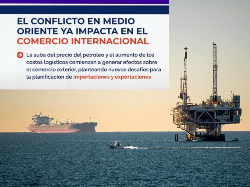EL CONFLICTO EN MEDIO ORIENTE, YA IMPACTA EN EL COMERCIO INTERNACIONAL